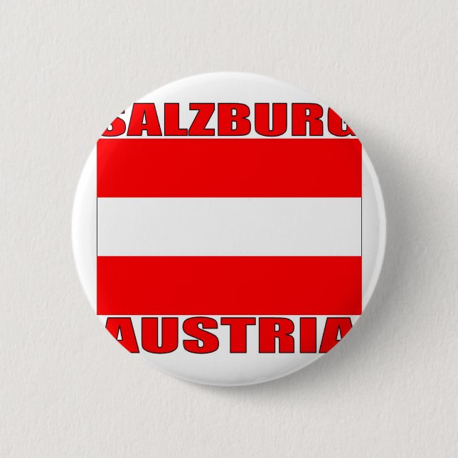 Salzburg, Austria 6 Cm Round Badge (Front)