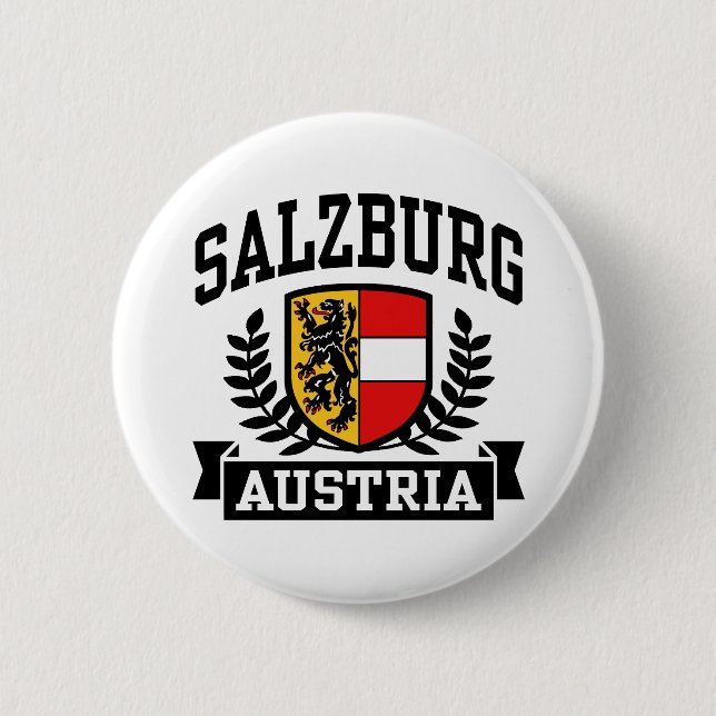 Salzburg Austria 6 Cm Round Badge (Front)