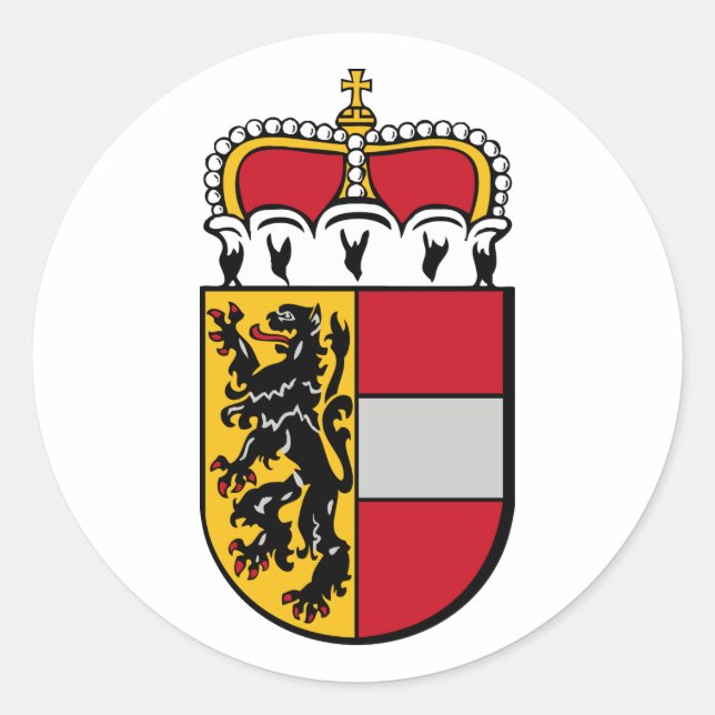 Salzburg, Austria Classic Round Sticker (Front)
