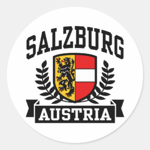 Salzburg Austria Classic Round Sticker