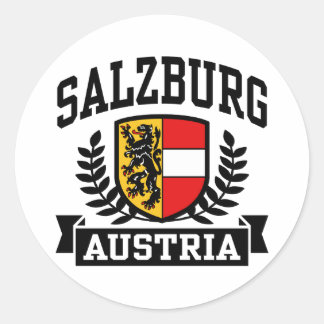 Salzburg Austria Classic Round Sticker