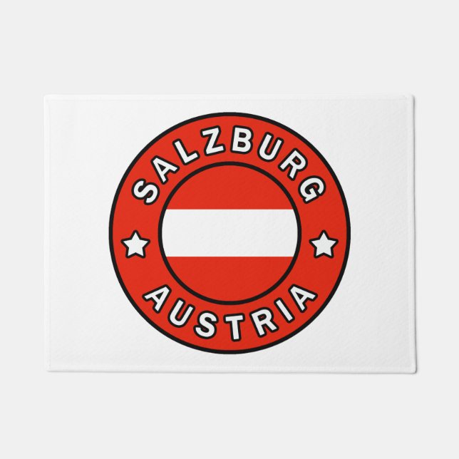 Salzburg Austria Doormat (Front)