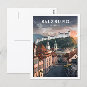 Salzburg Austria Famous Travel Place Postcard