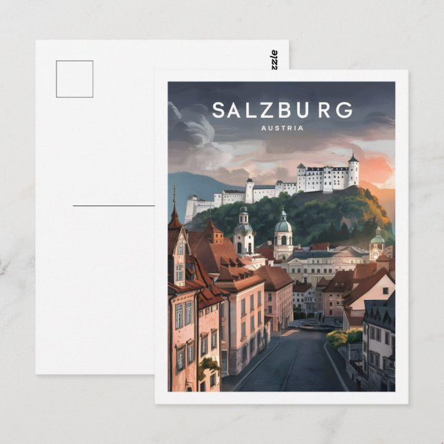 Salzburg Austria Famous Travel Place Postcard (Front/Back)