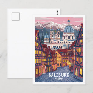 Salzburg Austria Famous Travel Place Postcard