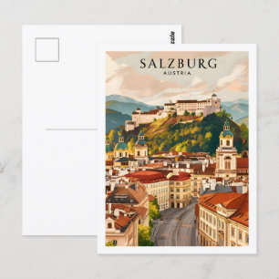 Salzburg Austria Famous Travel Place Postcard