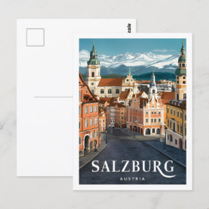 Salzburg Austria Famous Travel Place Postcard