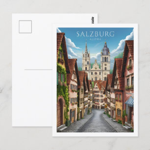 Salzburg Austria Famous Travel Place Postcard