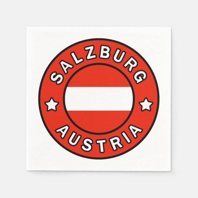 Salzburg Austria Napkin (Front)