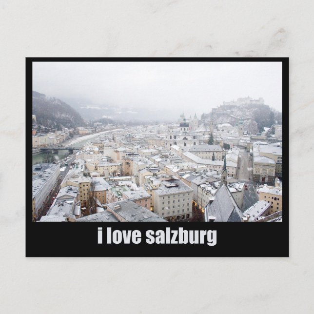 Salzburg (Austria) Photo, I love Salzburg Postcard (Front)
