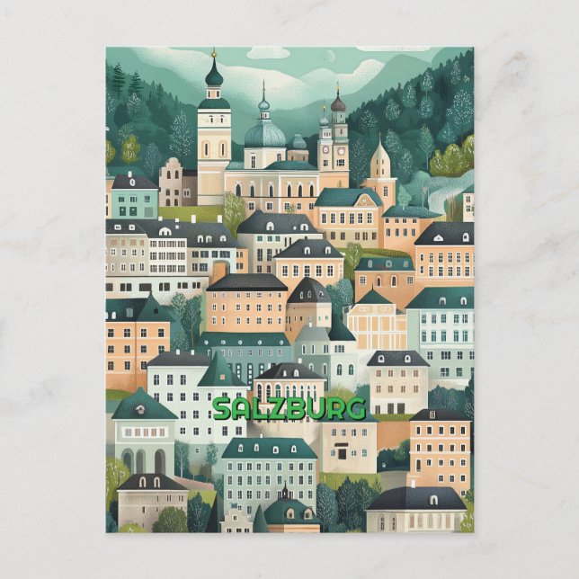 Salzburg Austria Postcard (Front)