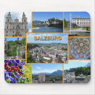 Salzburg Austria Sightseeing Places Vacation Mouse Mat