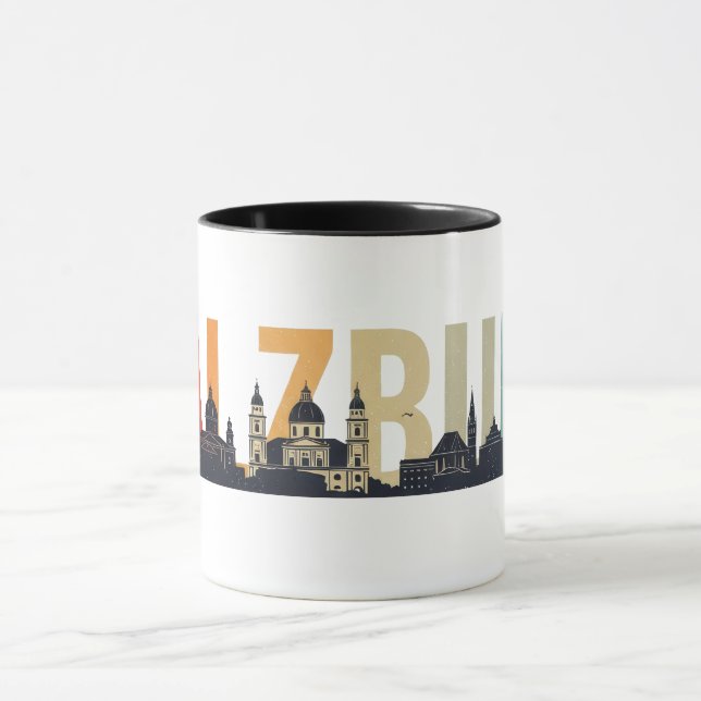 Salzburg Austria Travel Mug (Center)