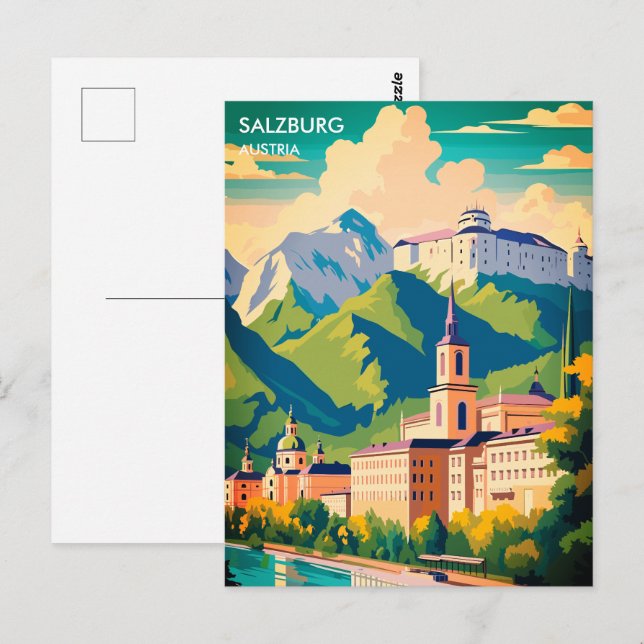 Salzburg Austria Travel Postcard (Front/Back)
