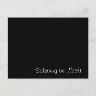 "Salzburg bei Nacht" funny Card