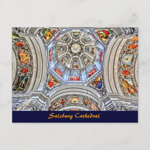 Salzburg Cathedral Dome Frescoes Old Testament Postcard