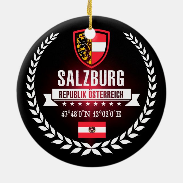 Salzburg Ceramic Tree Decoration (Back)