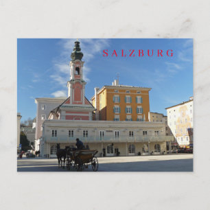 Salzburg church view postcard
