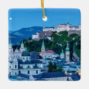 Salzburg city, Austria Ceramic Ornament