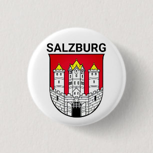 Salzburg coat of arms - AUSTRIA 3 Cm Round Badge