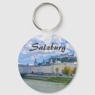 Salzburg in Austria with its Castle Souvenir Key Ring