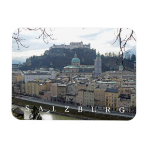 Salzburg panoramic view fridge magnet
