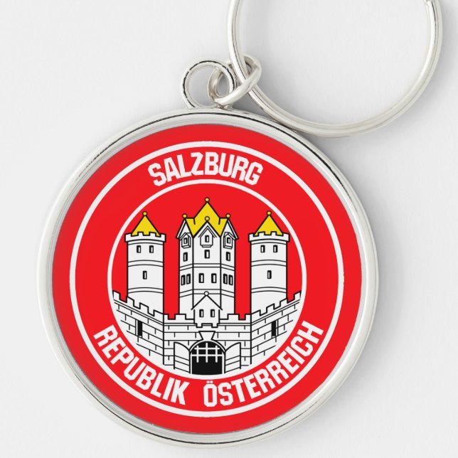 Salzburg Round Emblem Key Ring (Front)