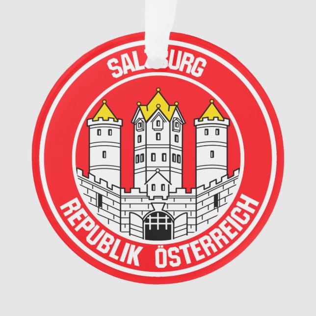 Salzburg Round Emblem Ornament (Front)