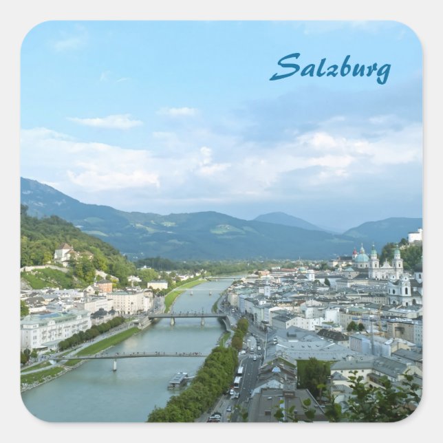 Salzburg Square Sticker (Front)