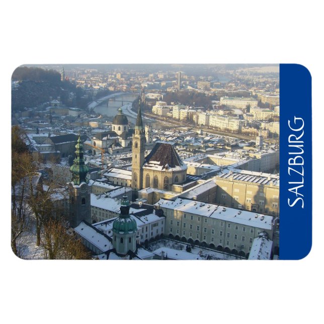 salzburg winter snow magnet (Horizontal)