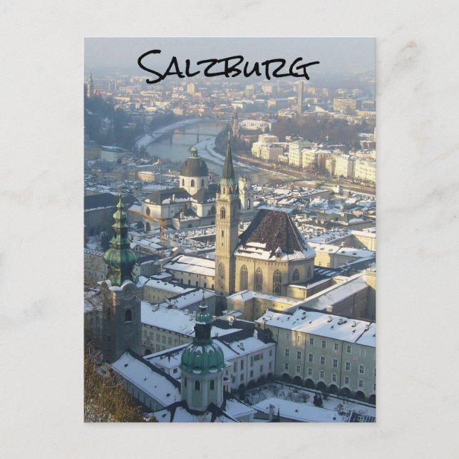 salzburg winter snow postcard (Front)