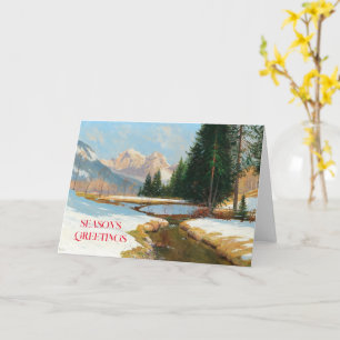 Salzburger Alps-View, Winter  Card