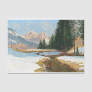 Salzburger Alps-View, Winter decoupage Tissue Paper