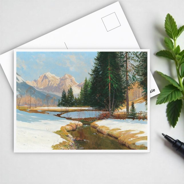 Salzburger Alps-View, Winter  Postcard (Creator Uploaded)