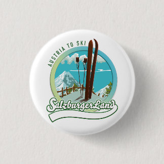Salzburgerland Austrian Ski 3 Cm Round Badge