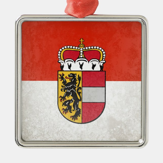 Salzburgerland Metal Tree Decoration (Front)