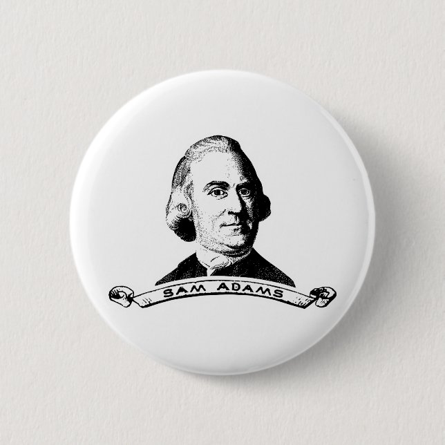 Sam Adams 6 Cm Round Badge (Front)