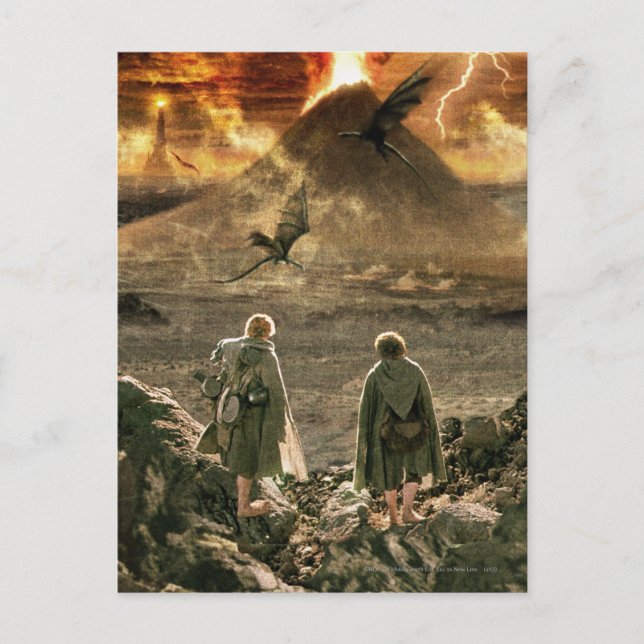 Sam and FRODO™ Approaching Mount Doom Postcard (Front)