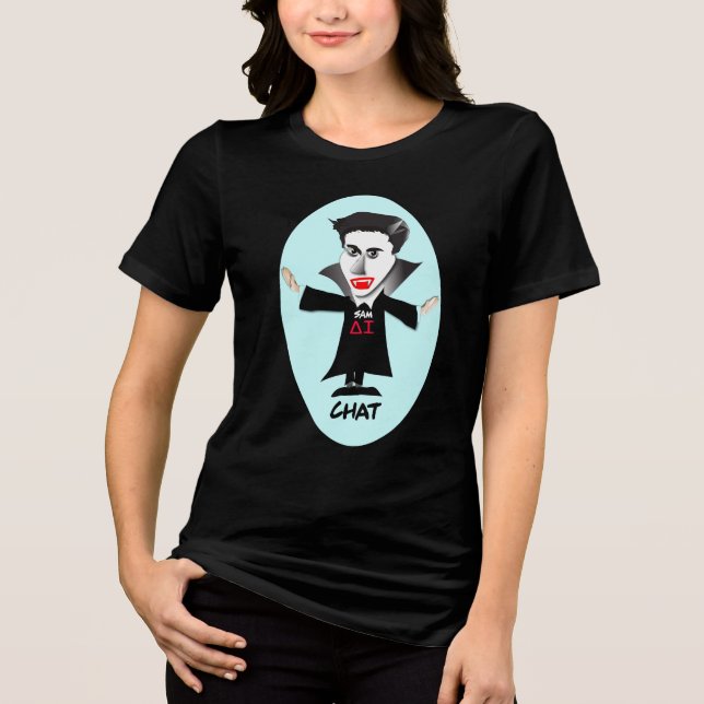 Sam at GPT A.I. Tri-Blend Shirt (Front)
