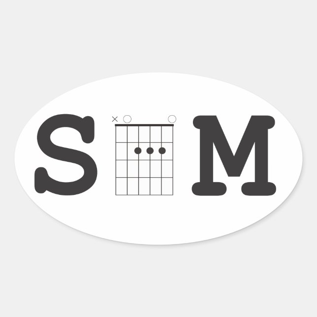SAM Chord Box Oval Sticker  (Front)
