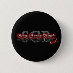 Sam Grow Band Button with Black "SGB" Logo