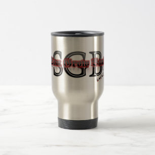 Sam Grow Band Travel Mug-Silver Mug