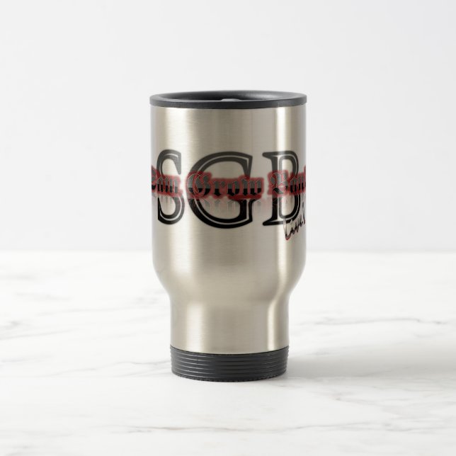 Sam Grow Band Travel Mug-Silver Travel Mug (Center)