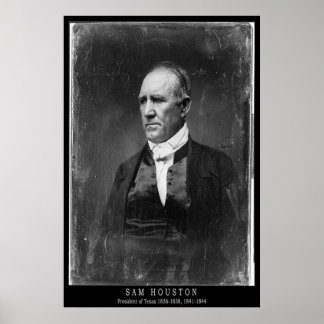 Sam Houston Portrait Poster