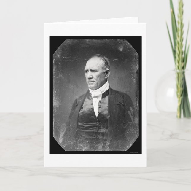 Sam Houston Texas Daguerreotype 1841 Card (Front)