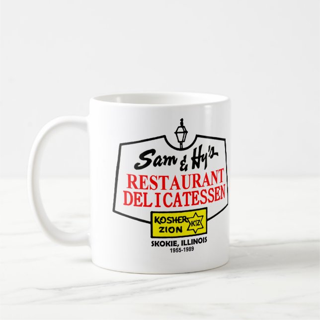 Sam & Hy's Delicatessen, Skokie, IL. (1955-1989) Coffee Mug (Left)