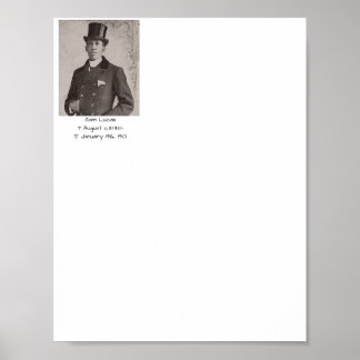 Sam Lucas, 1901 Poster