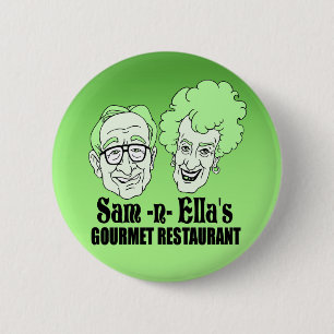 Sam -n- Ella's Restaurant 6 Cm Round Badge