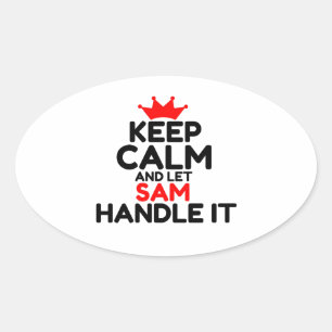 SAM OVAL STICKER
