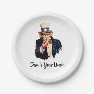 Sam’s Your Uncle Paper Plate